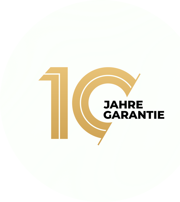 Miniflat 10 Jahre Garantier Logo